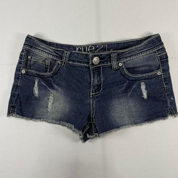 Rue 21 Vintage Low Rise Micro Shorts Size 7/8 - Picture 1 of 4